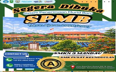 SISTEM PENERIMAAN MURID BARU (SPMB) TP. 2026-2027 SMKN 3 MANDAU